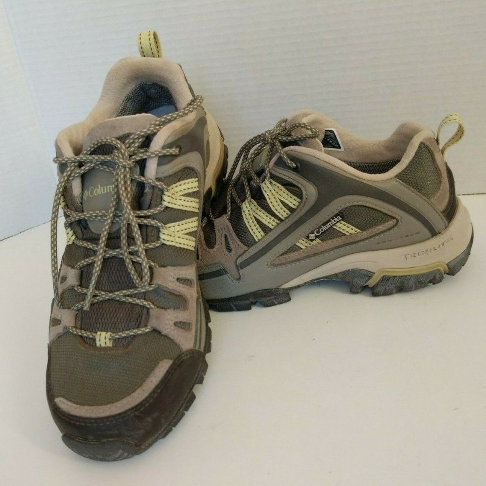 Columbia Women's Shastalavista Omni-Tech Hiking Shoes Gray Brown Sz 9 BL3631-255